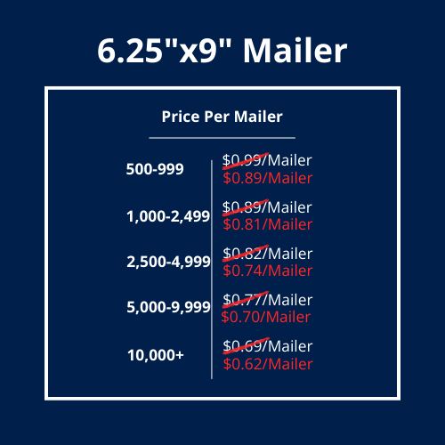 6.25"x9" Smaller-Sized Mailer